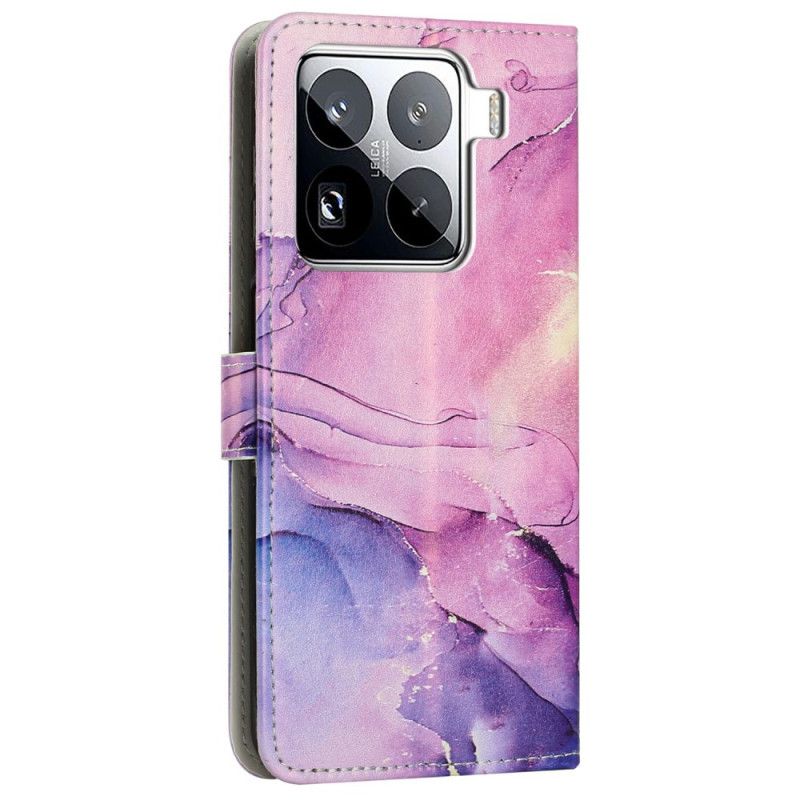 Lederhüllen Xiaomi 15 Pro Handyhülle Marmor-effekt