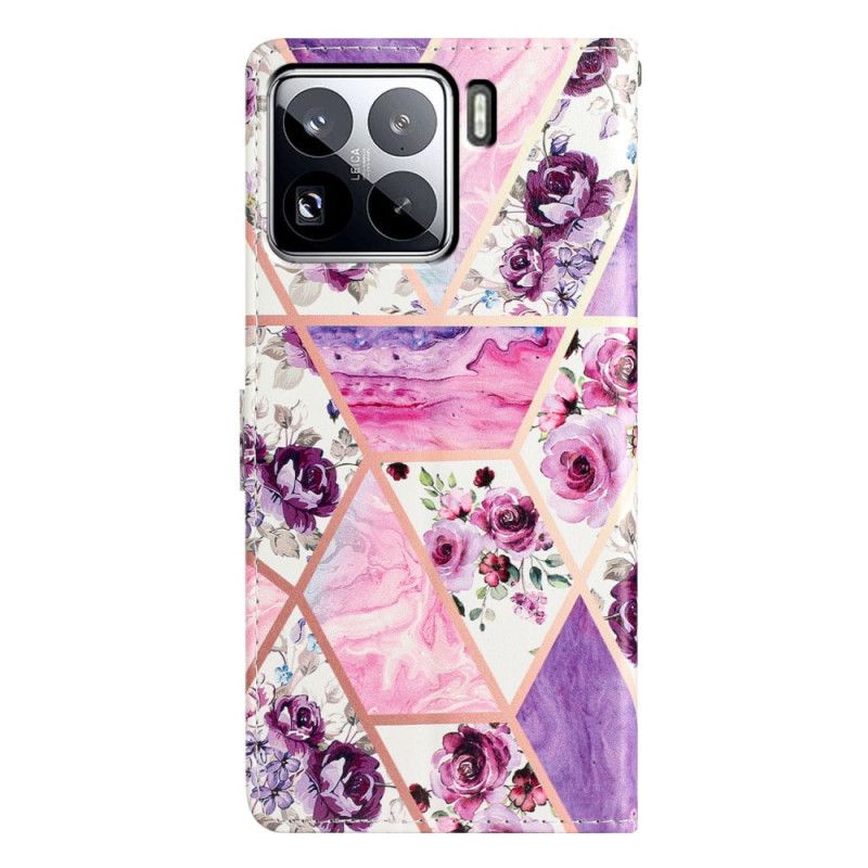 Lederhüllen Xiaomi 15 Pro Lila Marmor