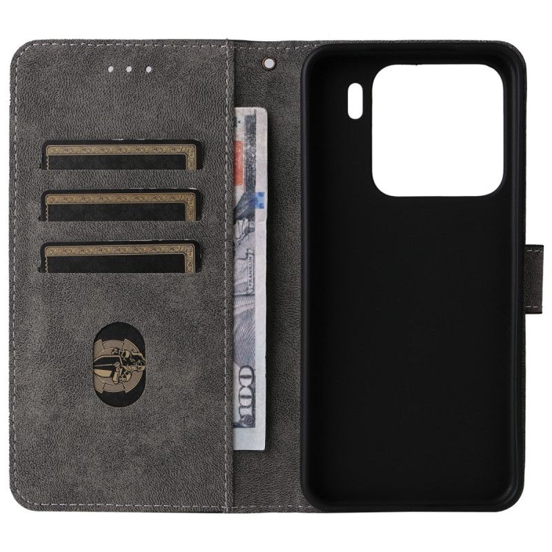 Lederhüllen Xiaomi 15 Pro Rfid-schutz In Wildlederoptik