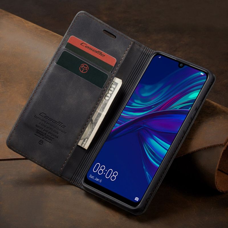 Flip Case Für Huawei P Smart 2019 Schwarz Ledertasche