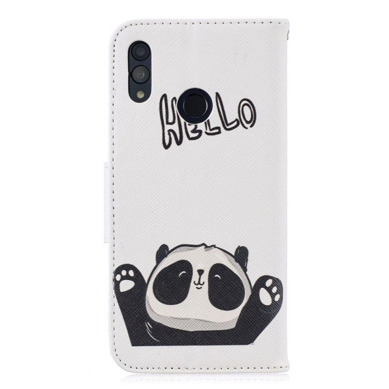 Lederhüllen Huawei P Smart 2019 Handyhülle Hallo Panda