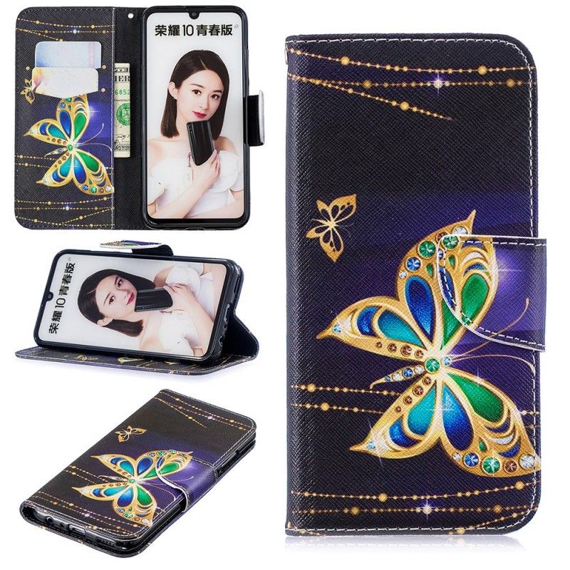 Lederhüllen Huawei P Smart 2019 Magischer Schmetterling