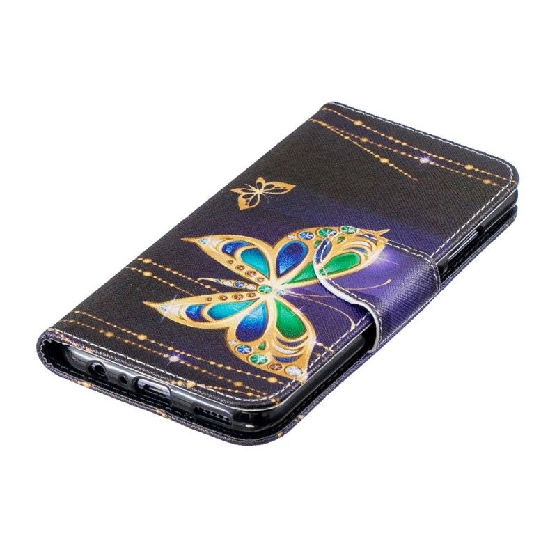 Lederhüllen Huawei P Smart 2019 Magischer Schmetterling
