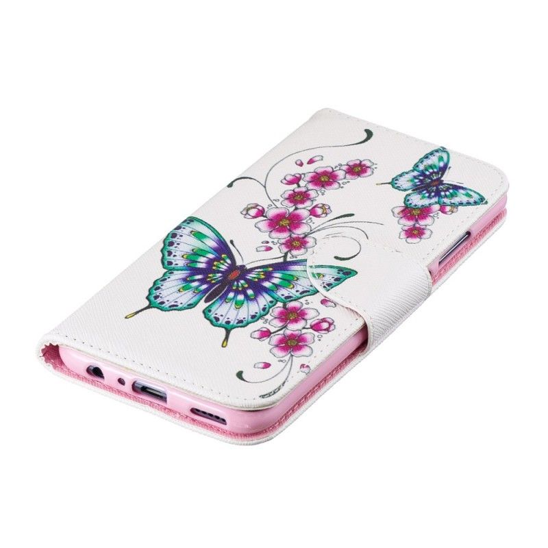 Lederhüllen Huawei P Smart 2019 Wundervolle Schmetterlinge
