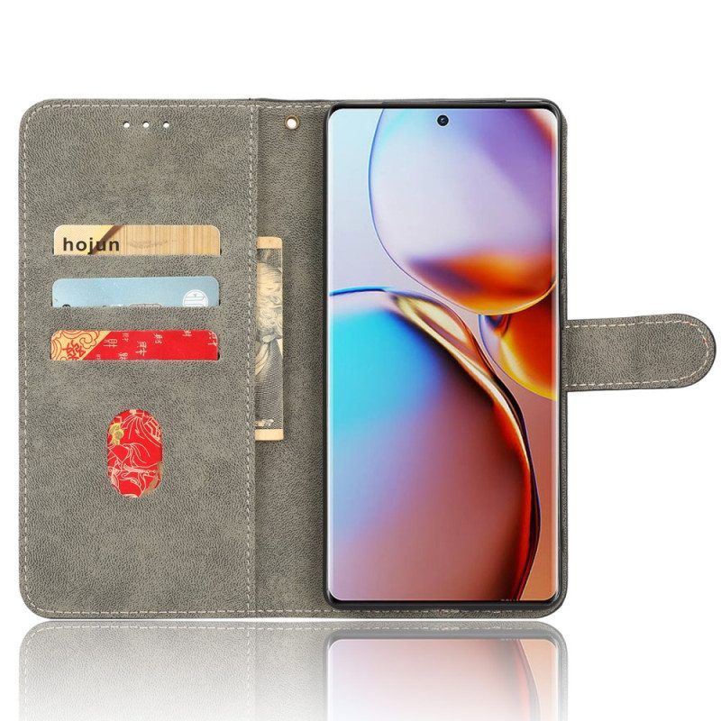 Flip Case Für Motorola Edge 40 Pro Klassisches Rfid