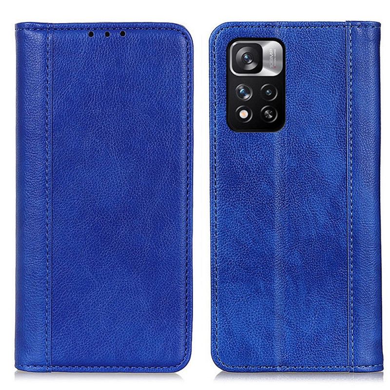 Flip Case Xiaomi Redmi Note 11 Pro / Note 11 Pro Plus Elegance Spaltleder Litschi