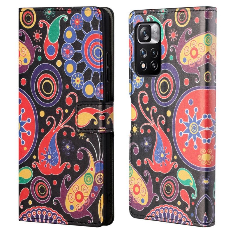 Lederhüllen Xiaomi Redmi Note 11 Pro / Note 11 Pro Plus Handyhülle Design Galaxie