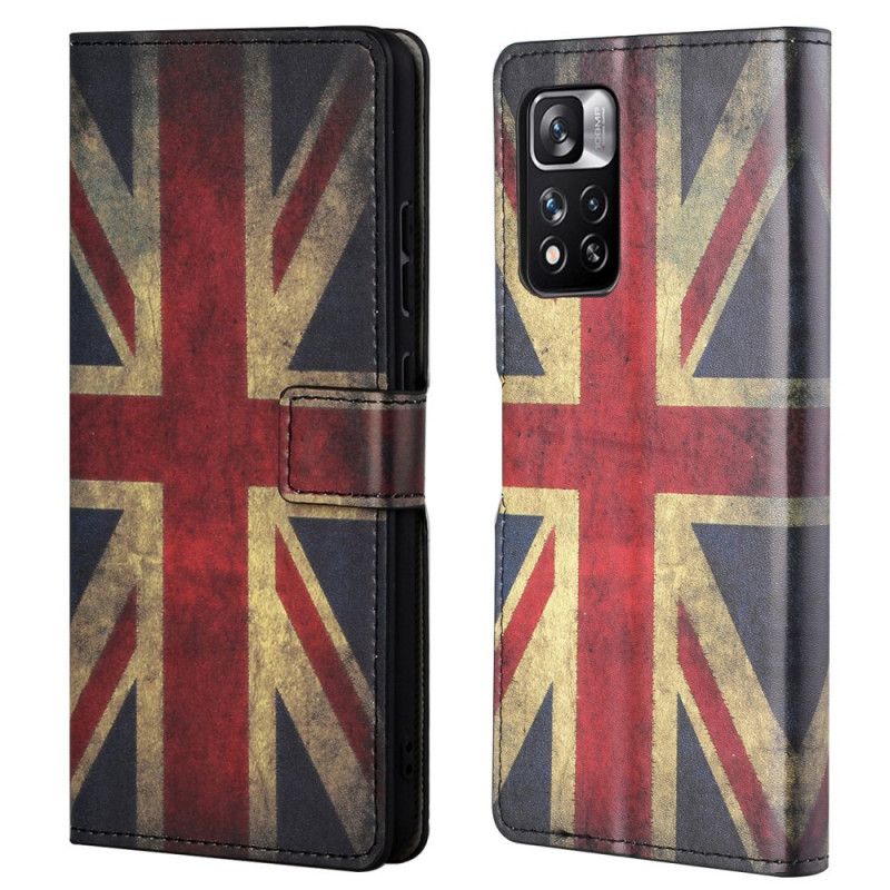 Lederhüllen Xiaomi Redmi Note 11 Pro / Note 11 Pro Plus Handyhülle Flag England