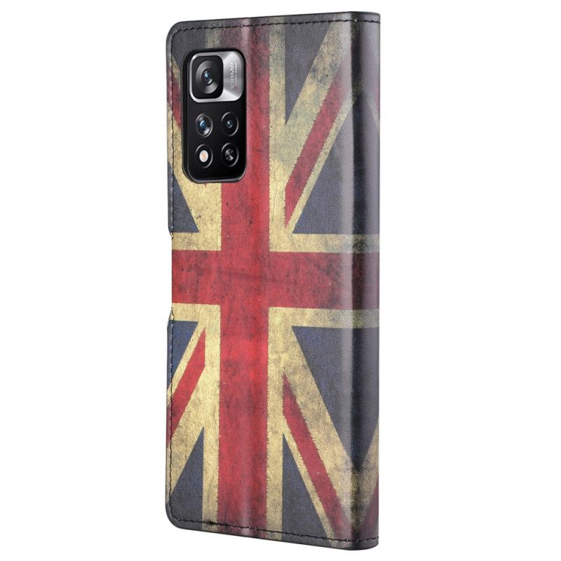 Lederhüllen Xiaomi Redmi Note 11 Pro / Note 11 Pro Plus Handyhülle Flag England