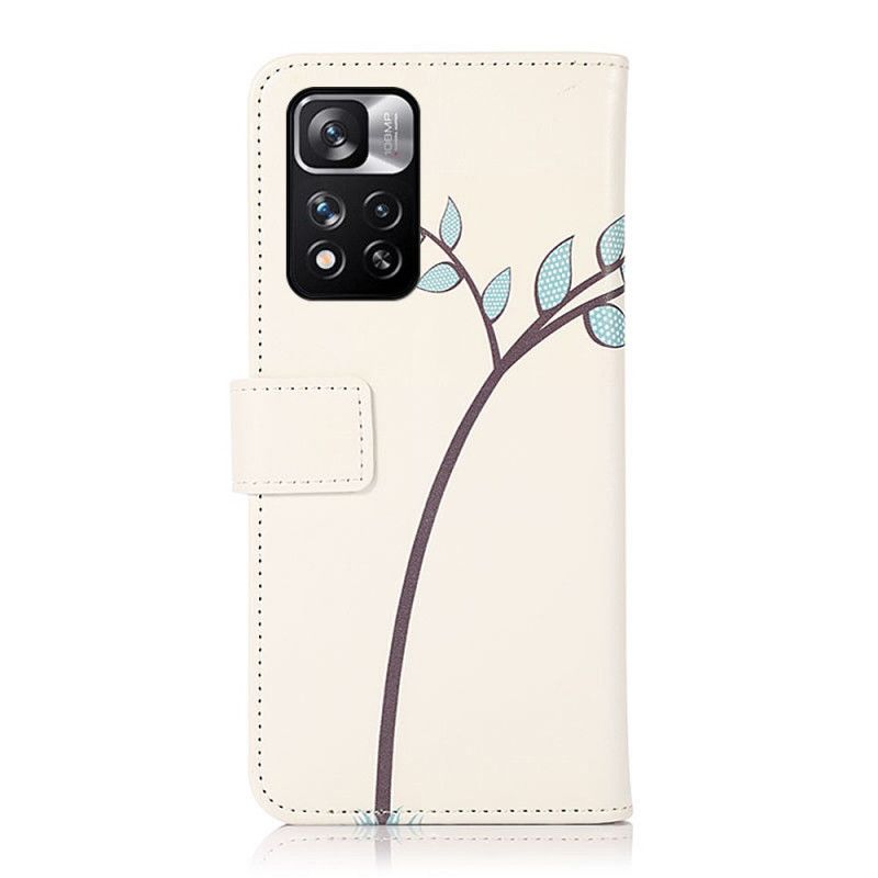 Lederhüllen Xiaomi Redmi Note 11 Pro / Note 11 Pro Plus Handyhülle Paar Eulen Auf Dem Baum