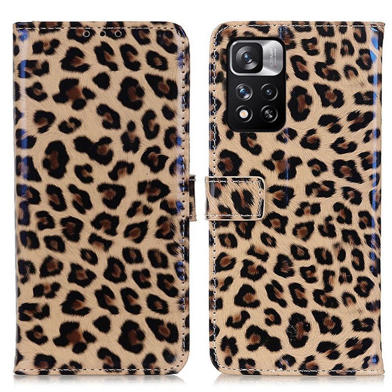 Lederhüllen Xiaomi Redmi Note 11 Pro / Note 11 Pro Plus Leopard