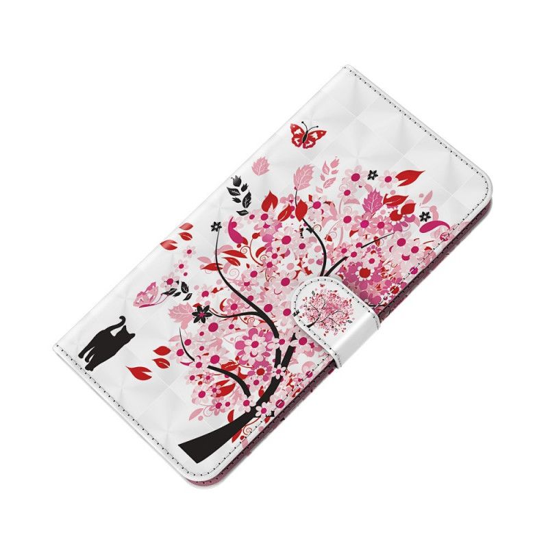 Lederhüllen Xiaomi Redmi Note 11 Pro / Note 11 Pro Plus Lichtfleck Rosa Baum