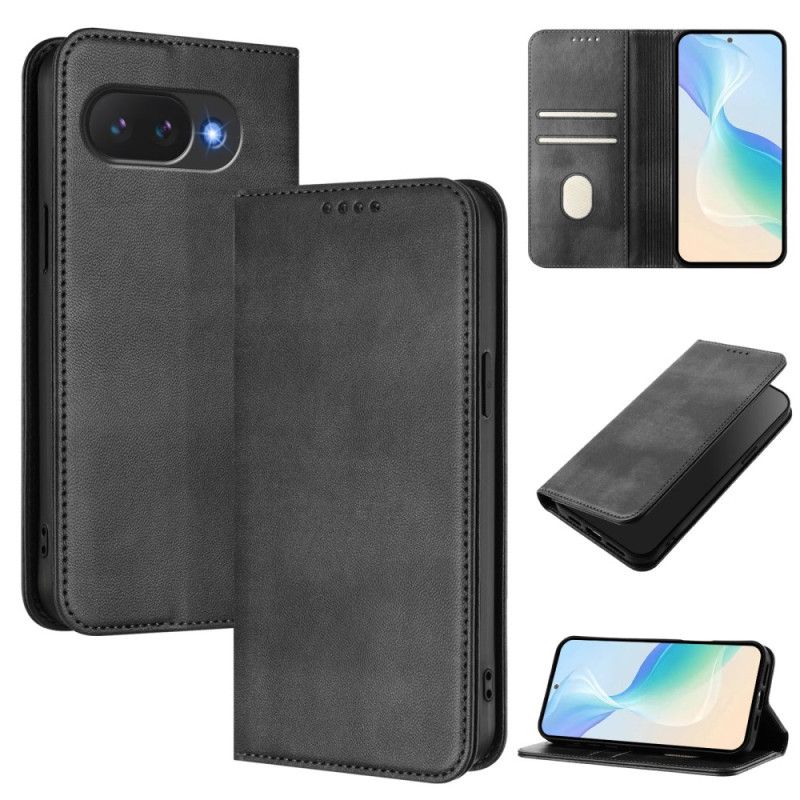 Flip Case Google Pixel 10a Rfid-schutz Und Retro-textur