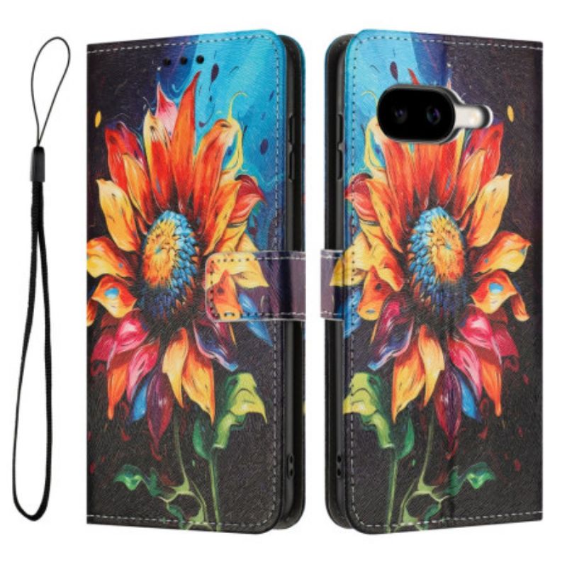 Lederhüllen Für Google Pixel 10a Sonnenblumenmuster