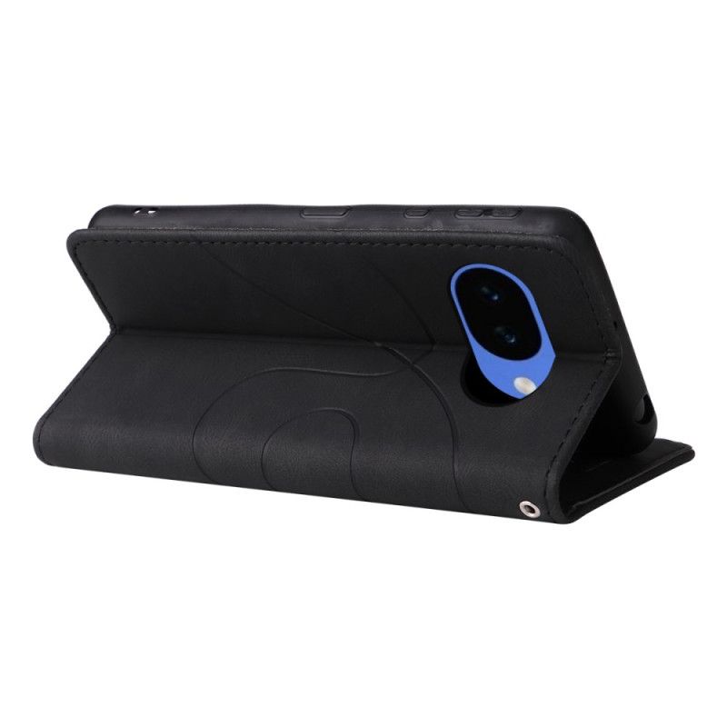 Lederhüllen Für Google Pixel 10a Zweifarbiges Wellenmuster