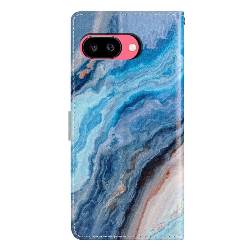 Lederhüllen Google Pixel 10a Blauer Marmor