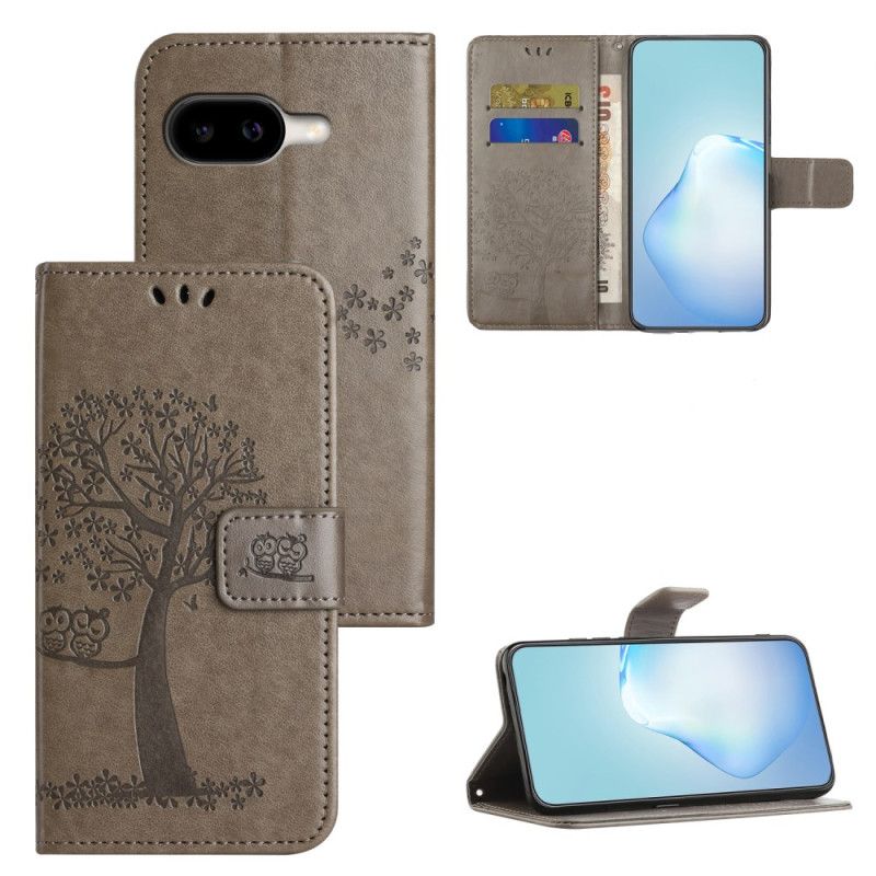 Lederhüllen Google Pixel 10a Eule Und Baum