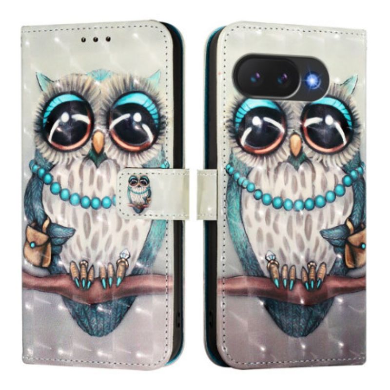 Lederhüllen Google Pixel 10a Graue Eule
