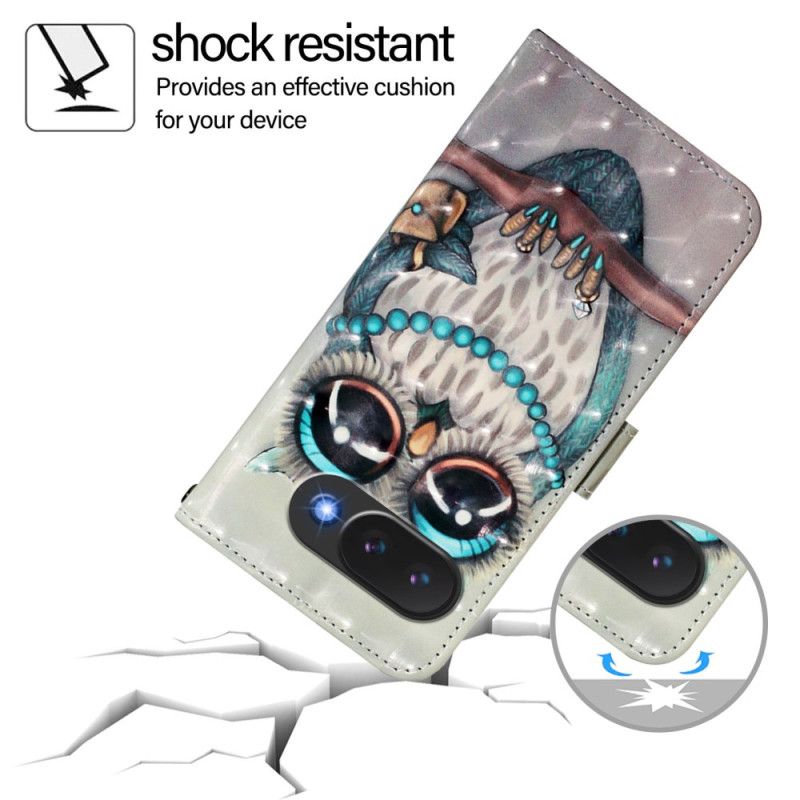 Lederhüllen Google Pixel 10a Graue Eule