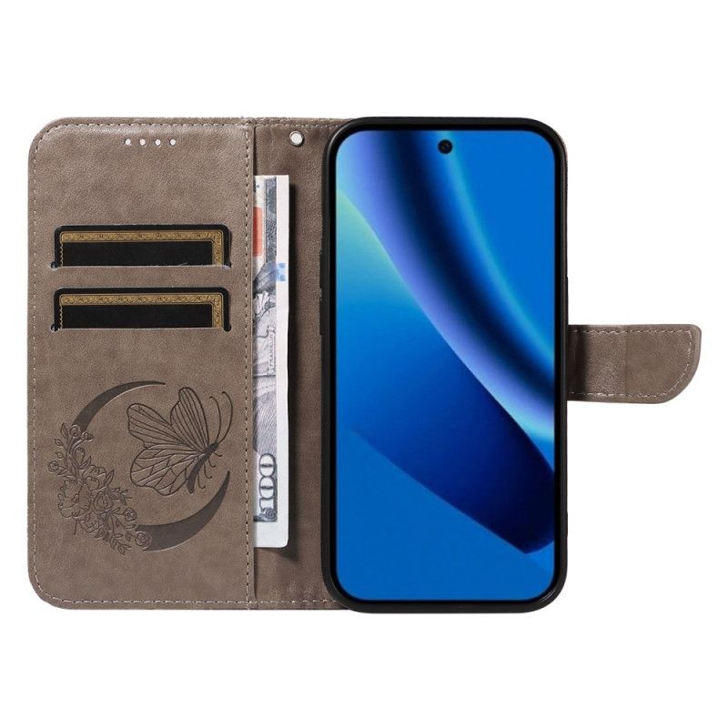 Lederhüllen Google Pixel 10a Handyhülle Grafischer Schmetterling