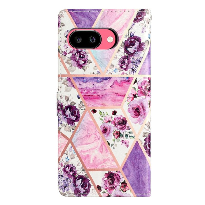 Lederhüllen Google Pixel 10a Handyhülle Lila Blumen
