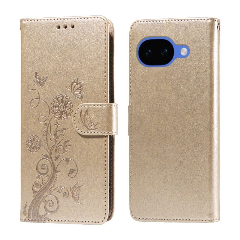 Lederhüllen Google Pixel 10a Schmetterlingsmotiv