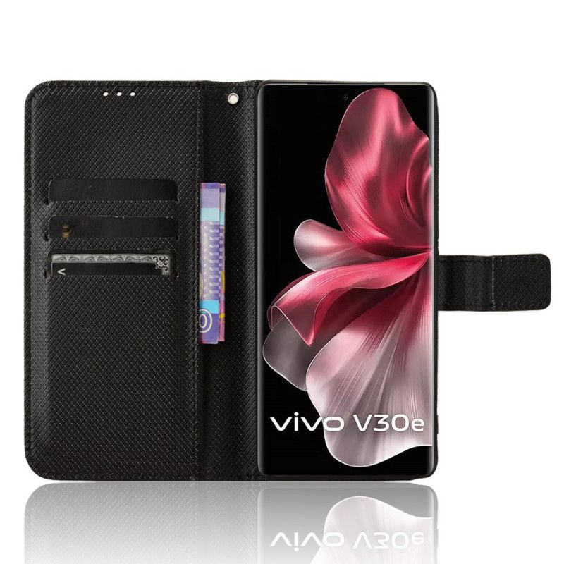 Lederhüllen Vivo V40 Lite 5g Diamantstruktur