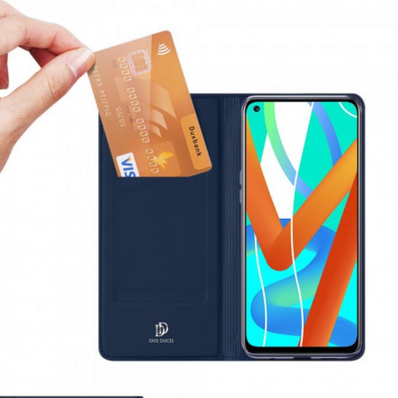 Flip Case Für Realme 8 5g Skin Pro Dux Ducis