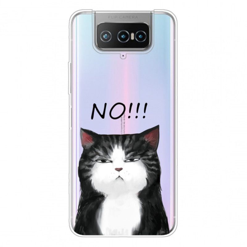 Hülle Asus Zenfone 7 / 7 Pro Die Katze. Die Nein Sagt