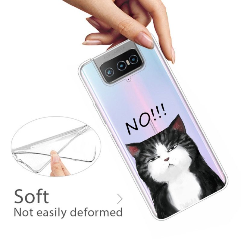 Hülle Asus Zenfone 7 / 7 Pro Die Katze. Die Nein Sagt