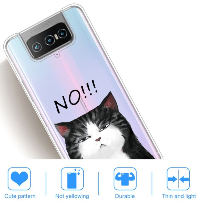 Hülle Asus Zenfone 7 / 7 Pro Die Katze. Die Nein Sagt