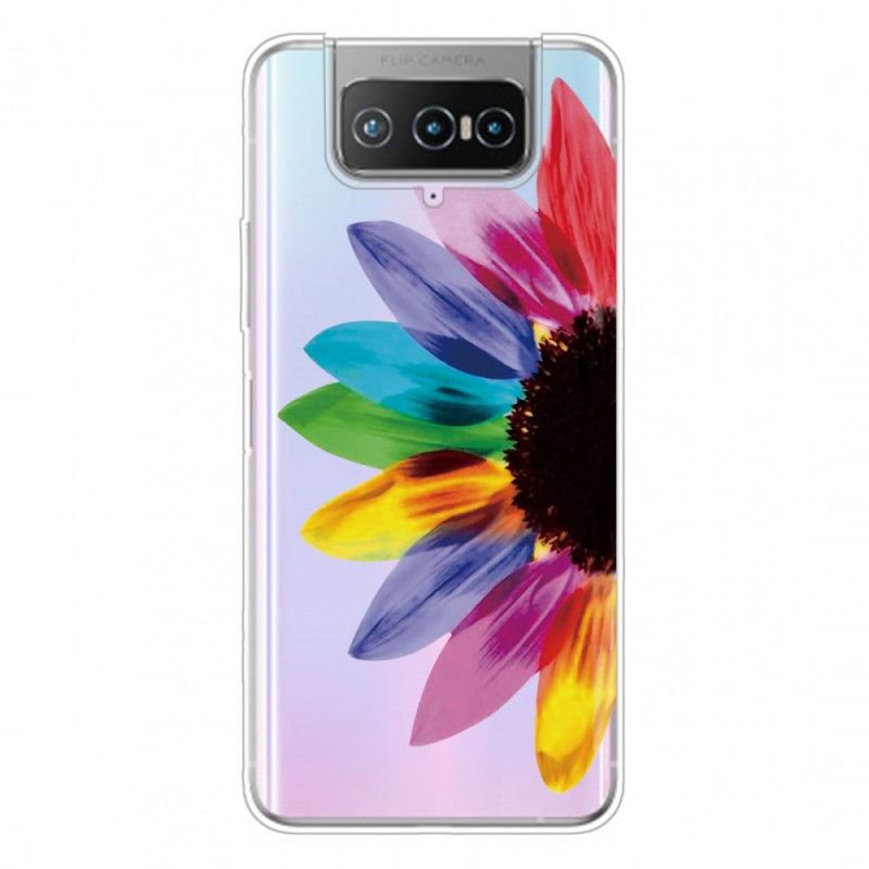 Hülle Asus Zenfone 7 / 7 Pro Farbige Blume