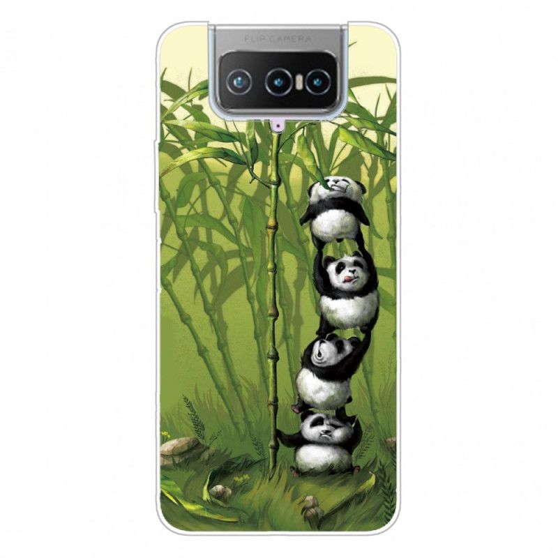 Hülle Asus Zenfone 7 / 7 Pro Haufen Pandas