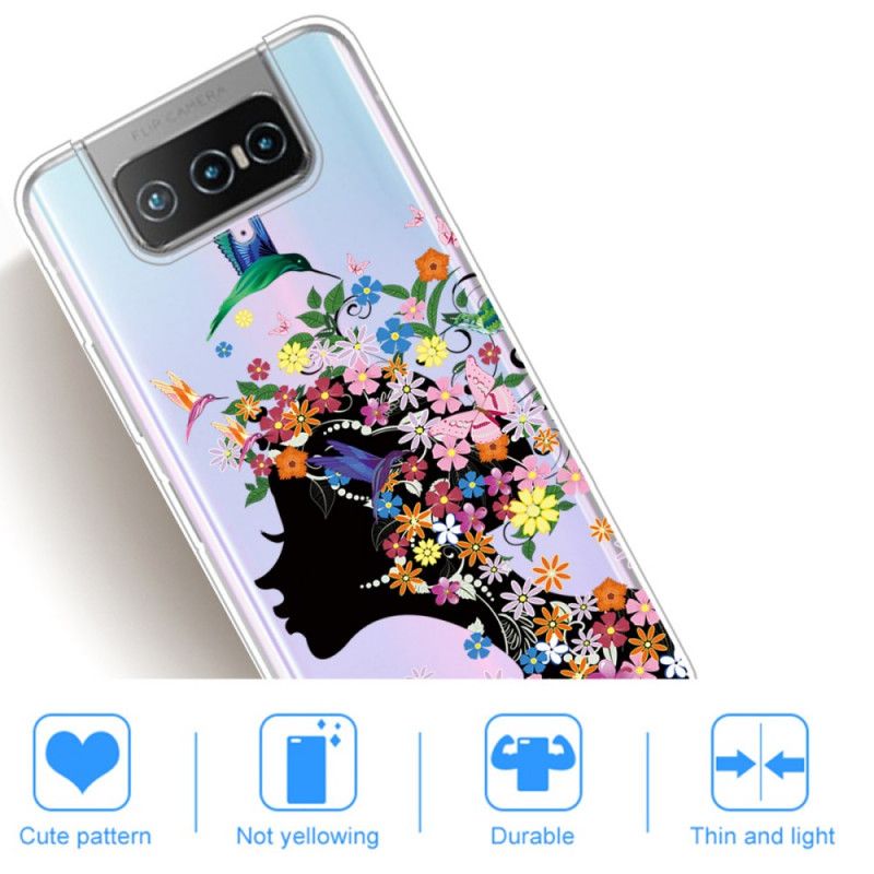 Hülle Asus Zenfone 7 / 7 Pro Hübscher Blütenkopf