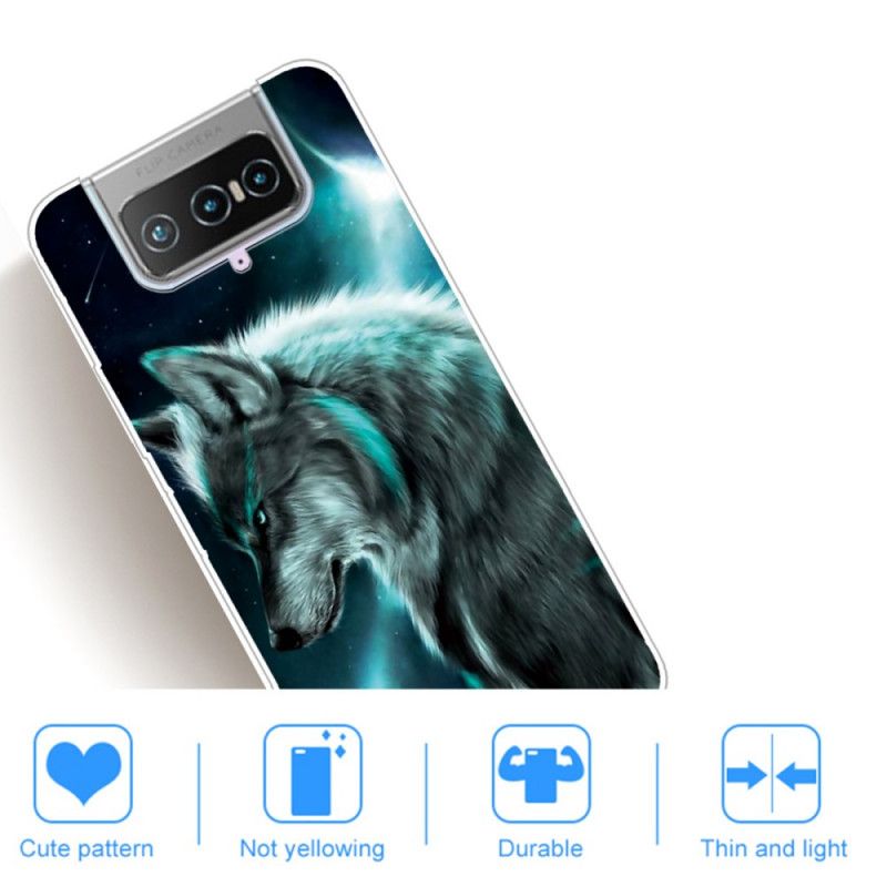 Hülle Asus Zenfone 7 / 7 Pro Königlicher Wolf