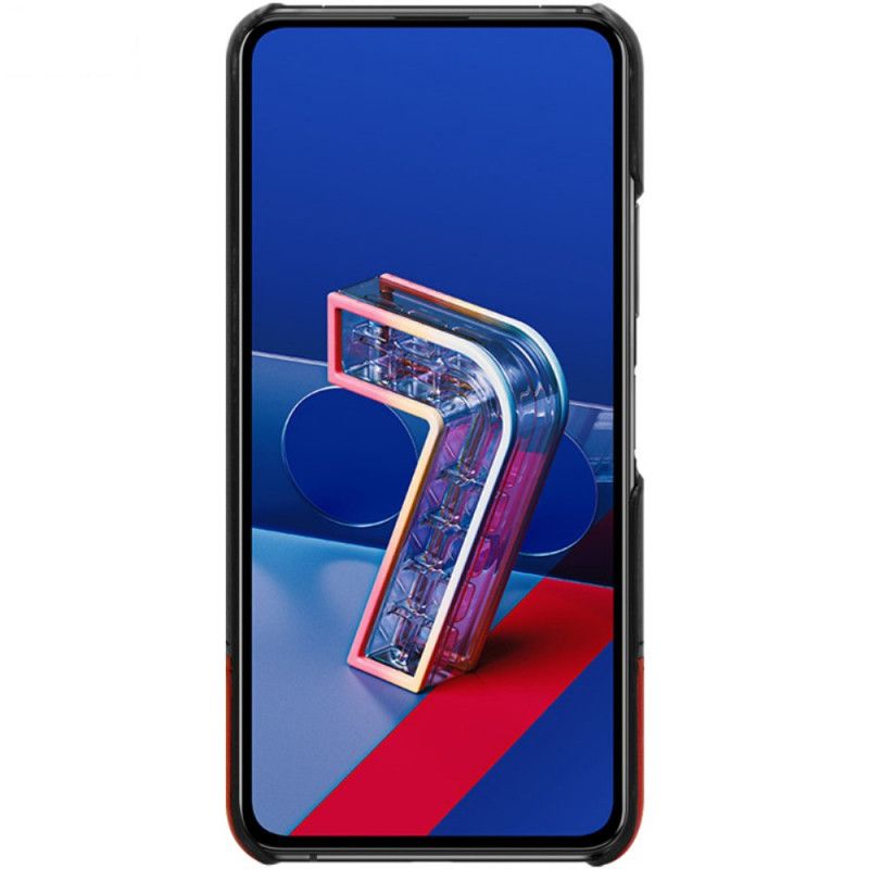 Hülle Asus Zenfone 7 / 7 Pro Schwarzimak Ruiyi Serie Ledereffekt
