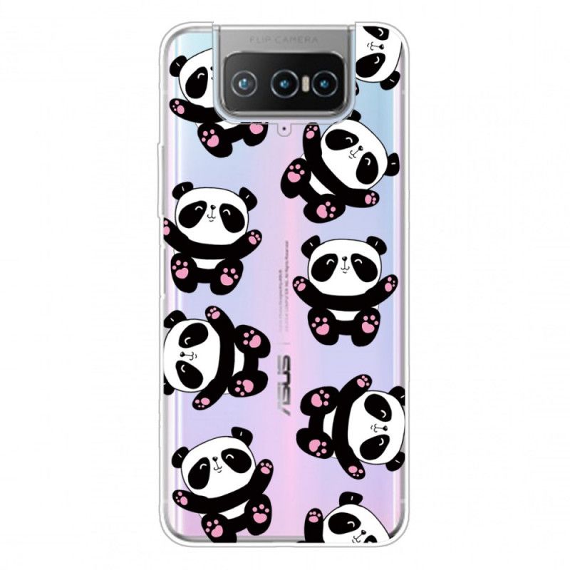 Hülle Asus Zenfone 7 / 7 Pro Top-Spaß-Pandas