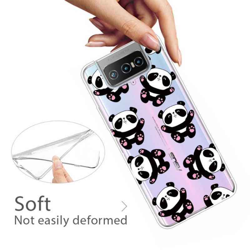 Hülle Asus Zenfone 7 / 7 Pro Top-Spaß-Pandas