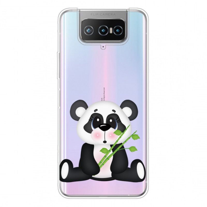 Hülle Asus Zenfone 7 / 7 Pro Transparenter Trauriger Panda
