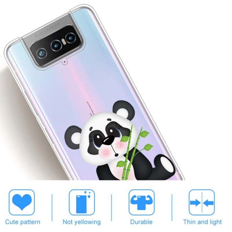 Hülle Asus Zenfone 7 / 7 Pro Transparenter Trauriger Panda