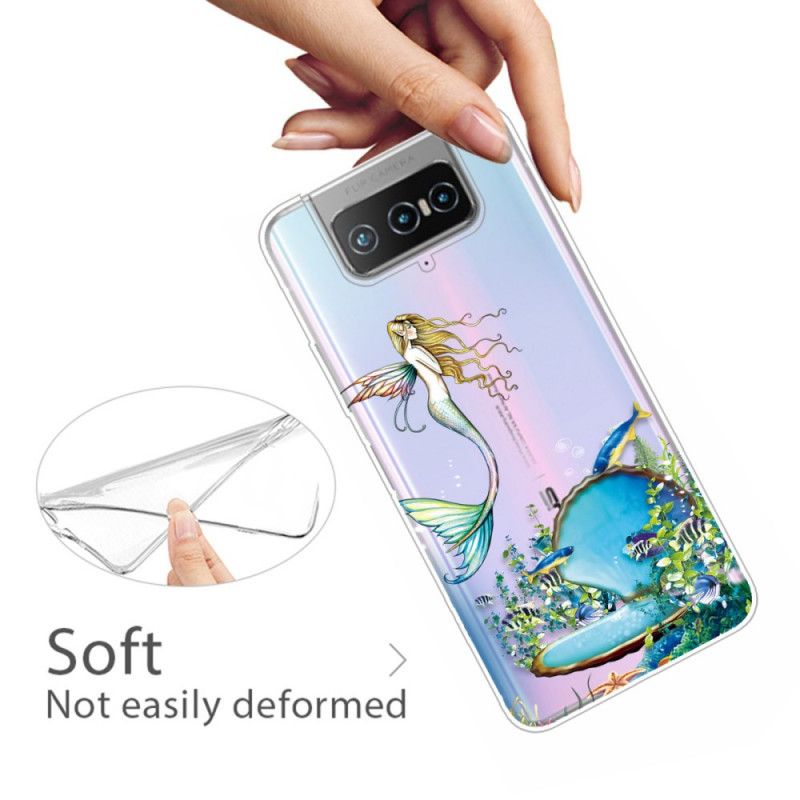 Hülle Für Asus Zenfone 7 / 7 Pro Blaue Sirene