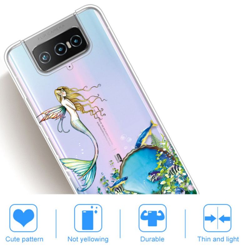 Hülle Für Asus Zenfone 7 / 7 Pro Blaue Sirene