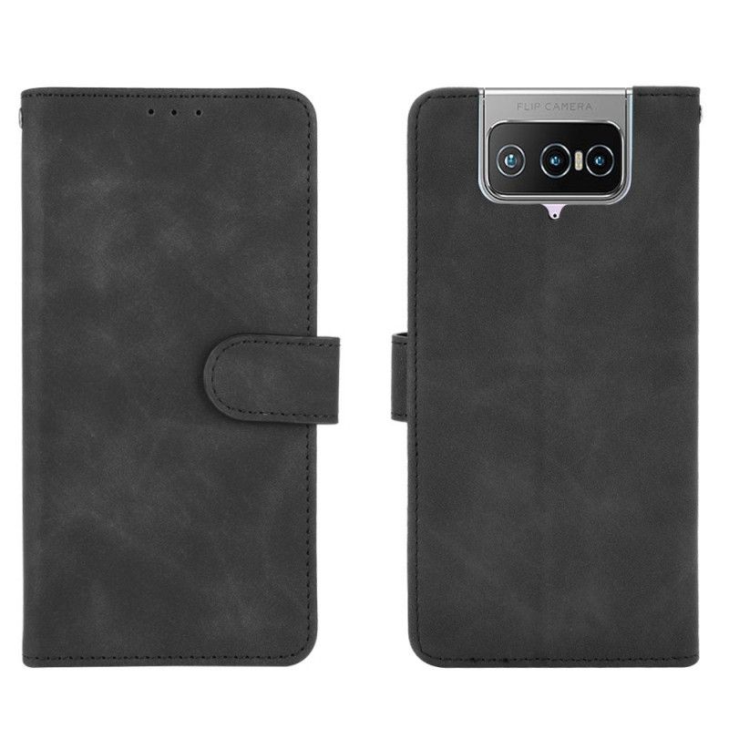 Lederhüllen Asus Zenfone 7 / 7 Pro Schwarz Hautberührung