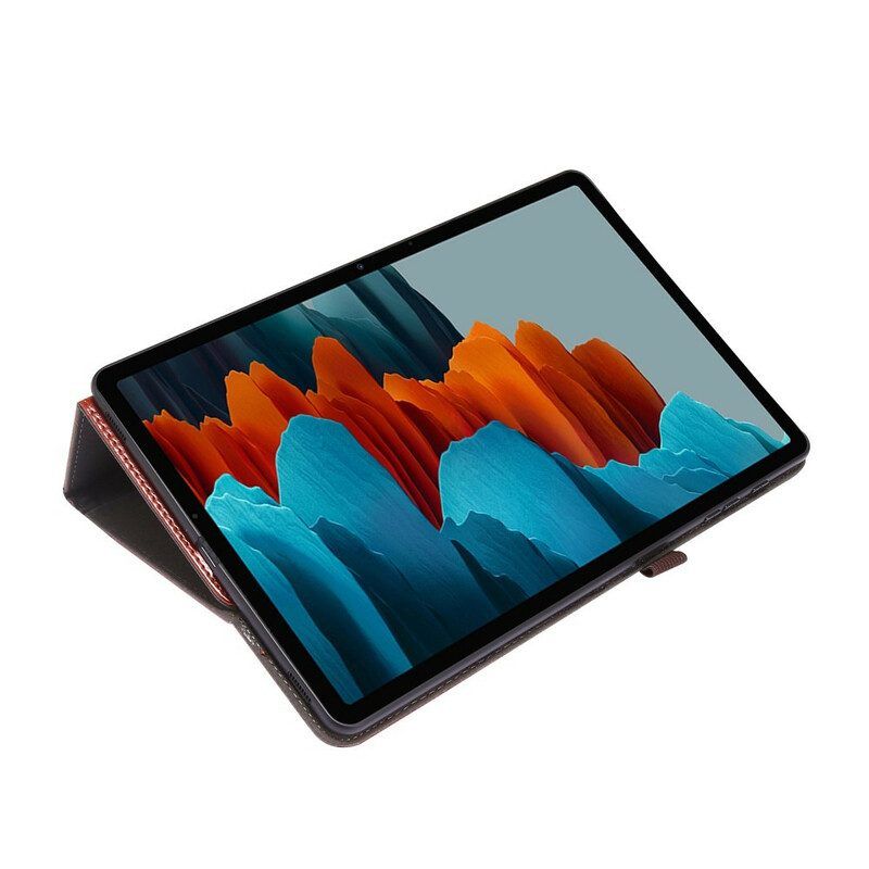 Case Für Samsung Galaxy Tab S8 Plus / Tab S7 Plus 2 Fensterläden Aus Kunstleder