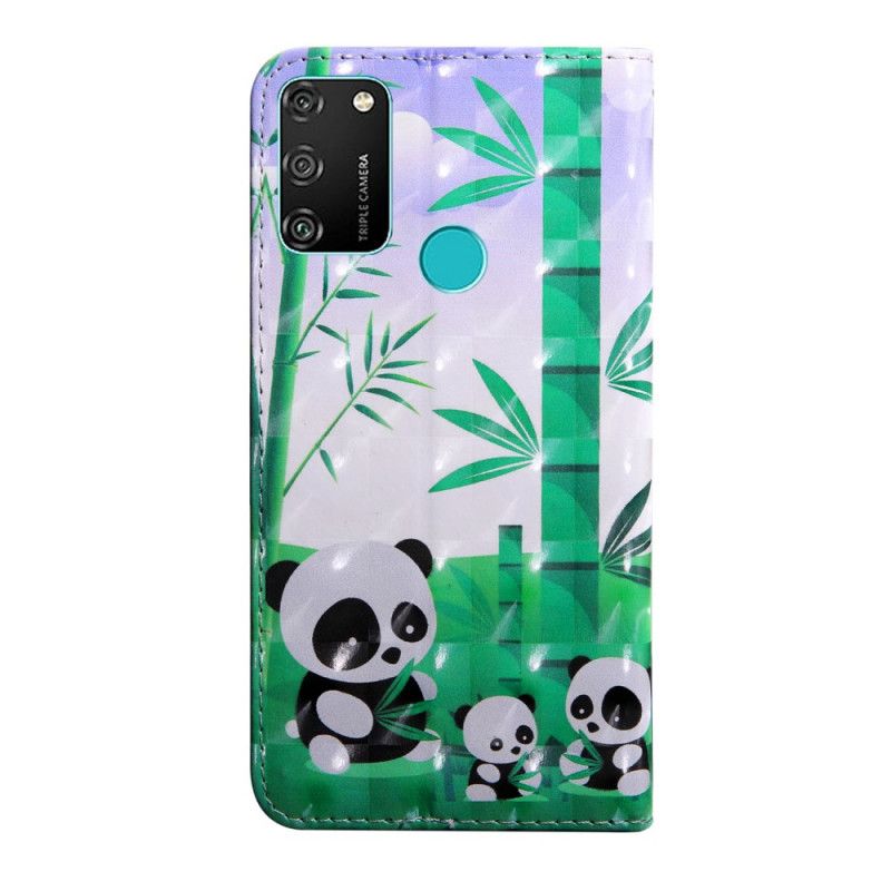 Lederhüllen Für Honor 9A Panda-Familie