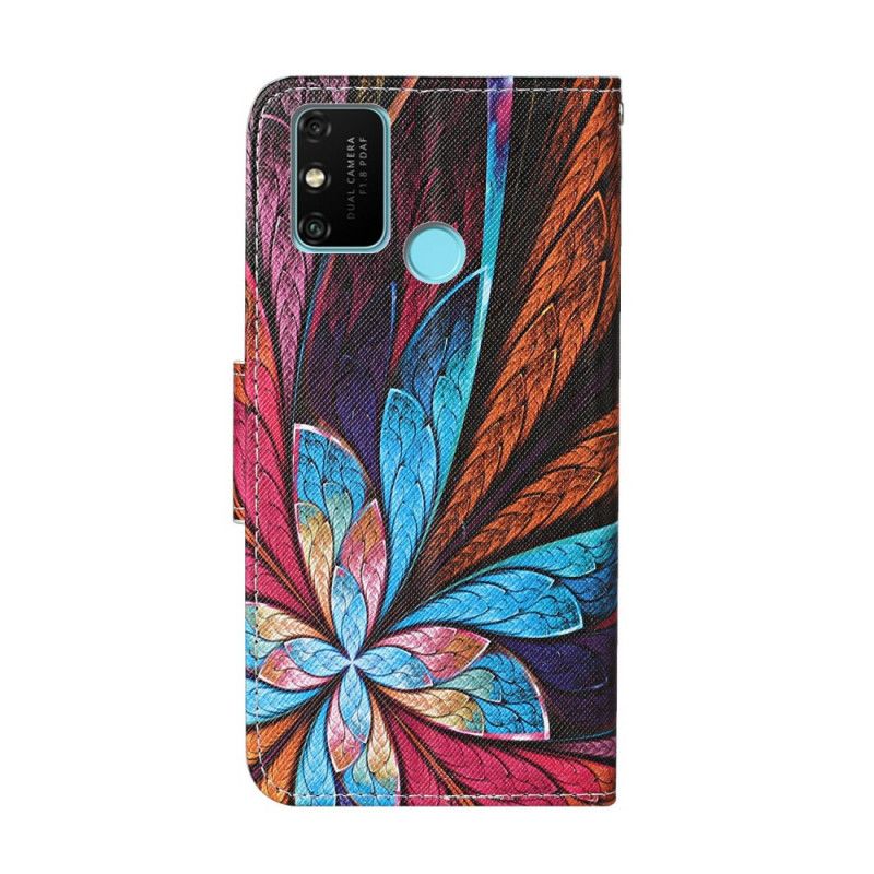 Lederhüllen Für Honor 9A Pfauenblüte