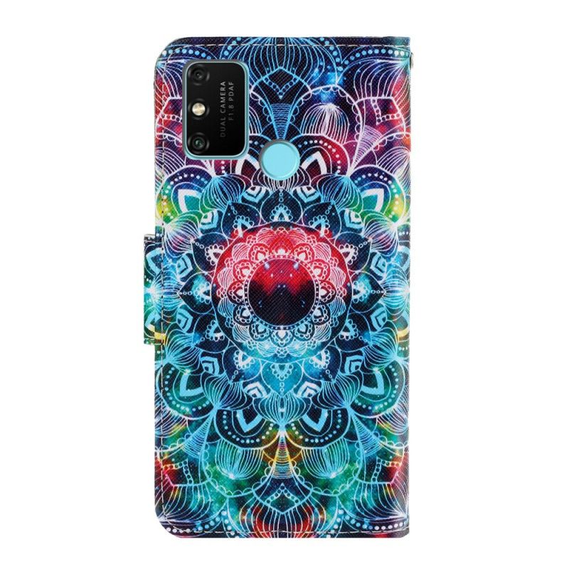 Lederhüllen Honor 9A Auffälliges Mandala Mit Tanga