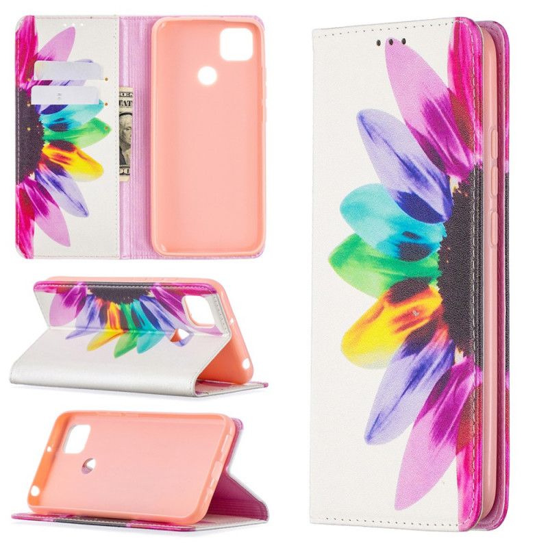 Flip Case Xiaomi Redmi 9C Aquarellblume