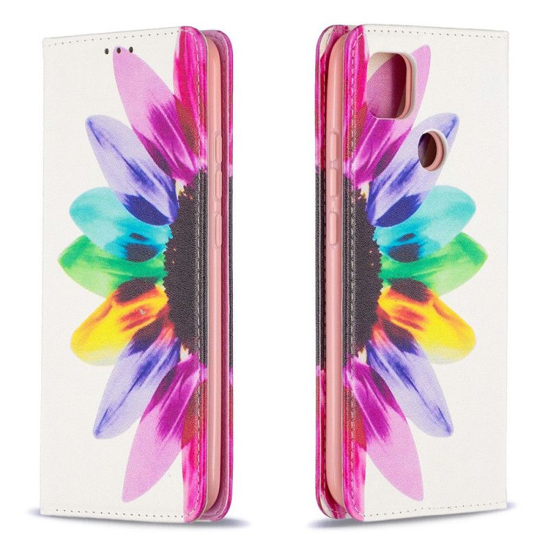 Flip Case Xiaomi Redmi 9C Aquarellblume