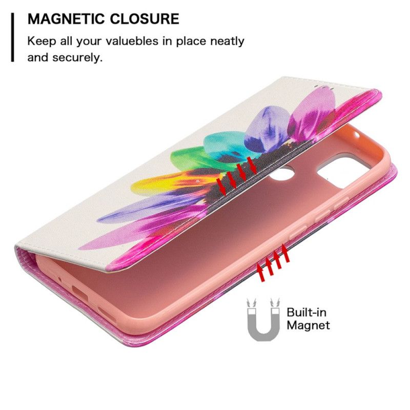 Flip Case Xiaomi Redmi 9C Aquarellblume